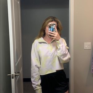 Tie dye 1/4 zip sweatshirt